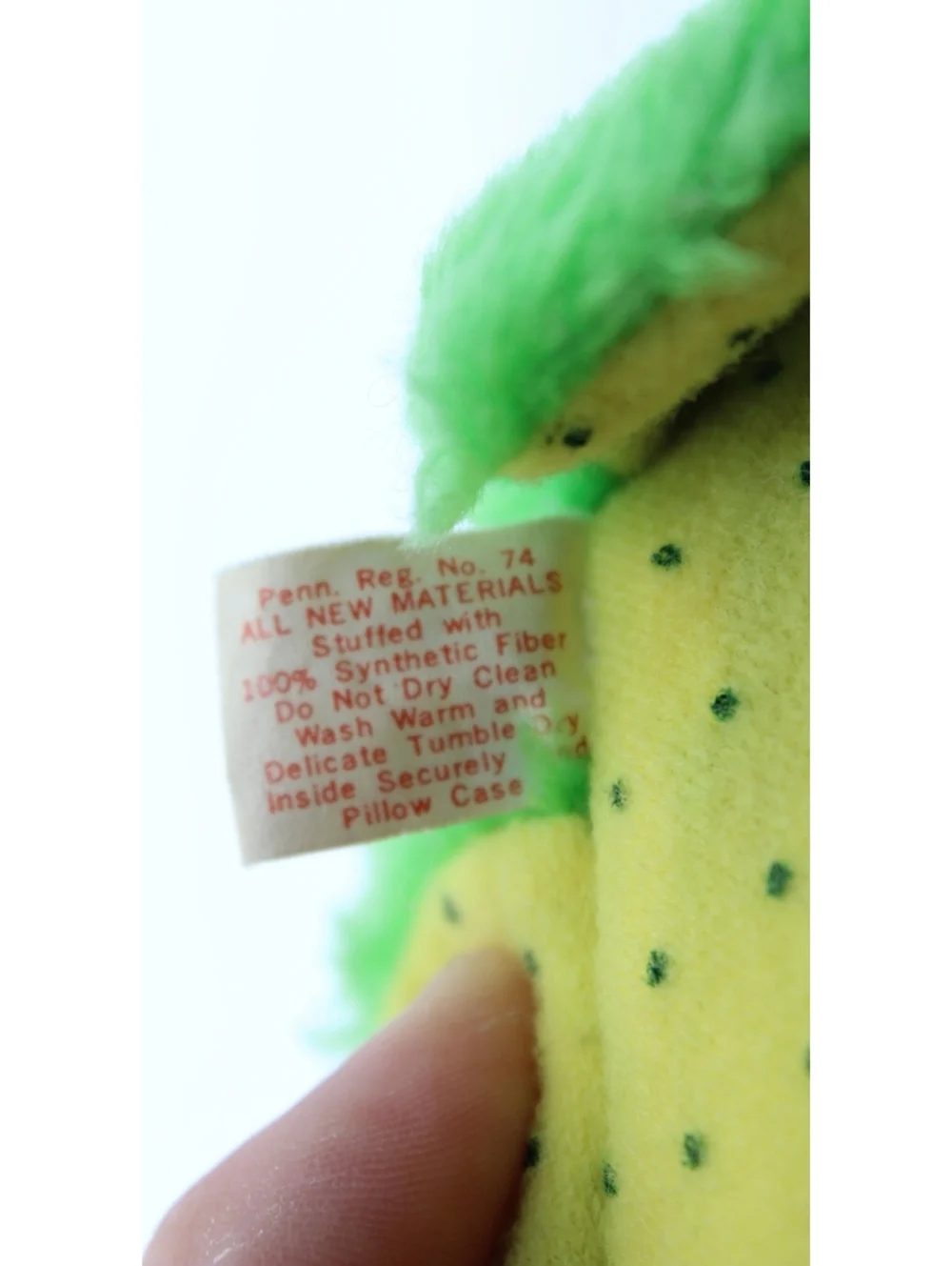 Vintage 1981 Strawberry Shortcake Friend of Apple Dumplin Tea Time Turtle Plush